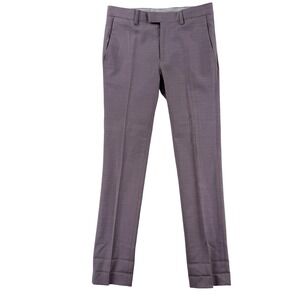 Topman Dress Pants Mens 28x30 Purple Slim Tapered Stretch Formal Office Wedding